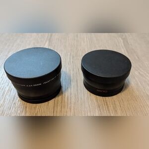 Deco Gear High Definition 58MM AF Telephoto 2.2x & Macro .43x Lens Set Brand New